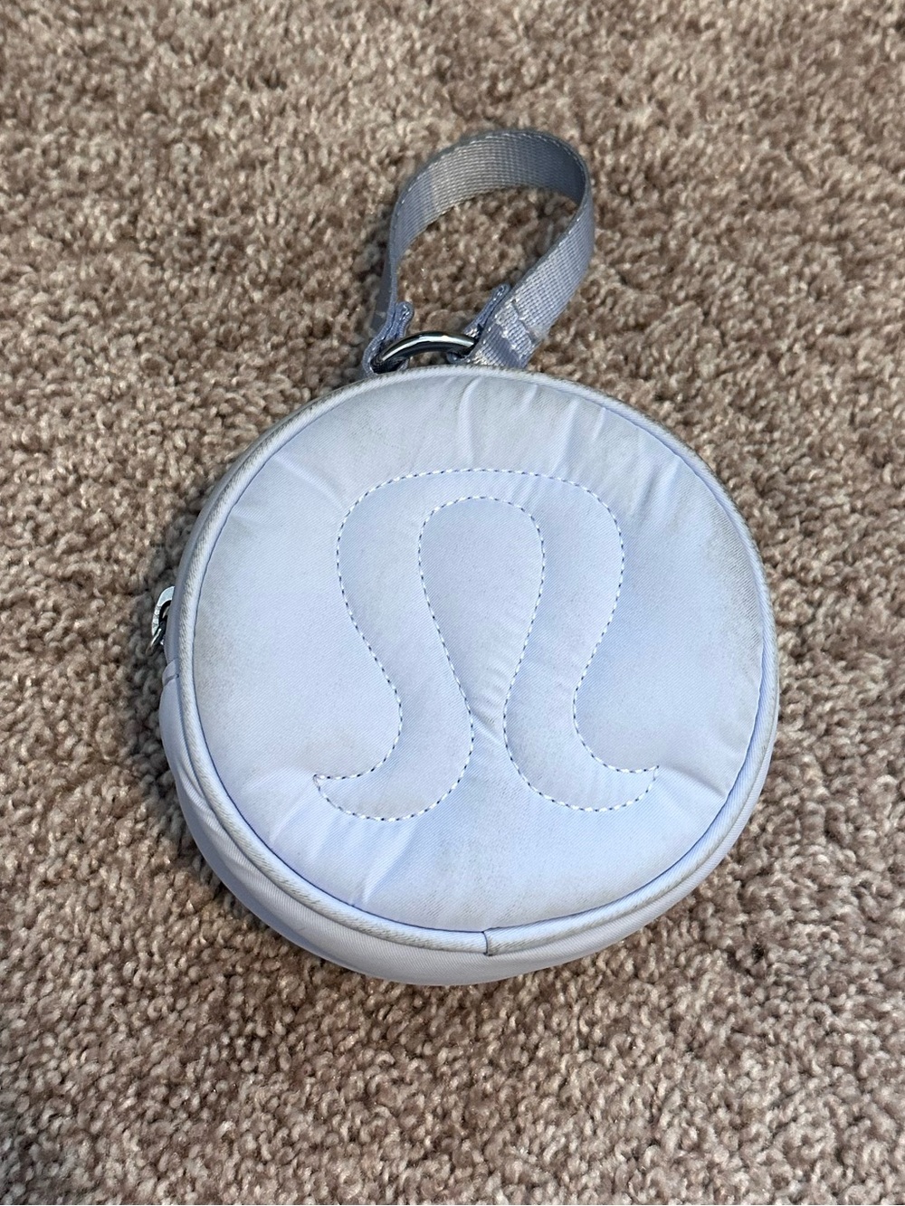 Lululemon Round light purple Logo Pouch